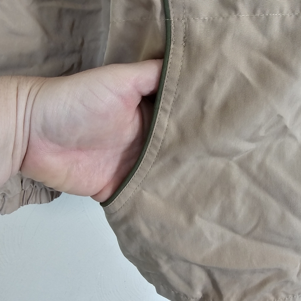 Vintage Blair Khaki Jacket With Removable Wool Interior Size Womens Large Petite - Picture 5 of 15